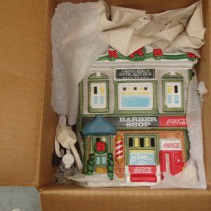 Coke Coca Cola village Dreschers Antiquities Barber Shop display building mint